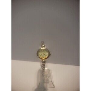 Vintage La Marque Wristwatch Watch Silver Tone Gold Tone Face Skeleton Jewelry